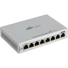 Коммутатор UBIQUITI    US-8    UNIFI Switch (7UTP 10   100   1000Mbps, 1UTP 10   100   1000Mbps PoE+)