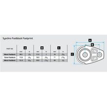 Lewmar Одношкивный палубный блок со стопором Lewmar Synchro Footblock with Jammer 29927264 72 мм 1200 - 2400 кг 12 мм