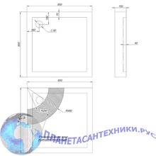 Душевой поддон Aquanet X1 Cube 85x85