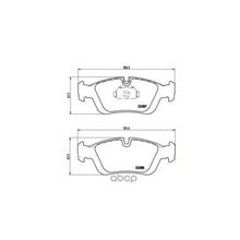 Колодки Тормозные Дисковые | Перед | Bmw 3 (E46) 320 I 09.2000 - 02.2005 <=> Bmw 3 (E46) 318 I 02.1998 - 09.2001 Brembo арт. P06024