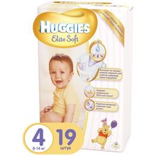Huggies Elite Soft Comfort 4 (8-14 кг) 19 шт