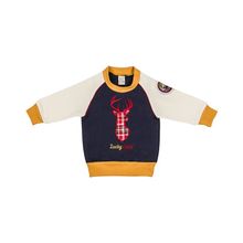 Lucky Child синий футер Мужичок