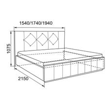 Кровать Лина 1600 с подъемным механизмом