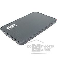 AgeStar 3UB2A8 BLACK USB 3.0 Внешний корпус 2.5" SATA  3UB2A8 BLACK USB3.0, сталь+пластик, черный, безвинтовая конструкция, крышка из нержавеющей стали 06515