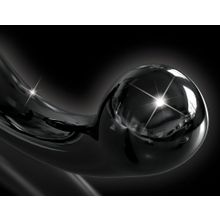 Черный стеклянный фаллоимитатор Icicles №87 с силиконовой присоской - 15,5 см. (241683)