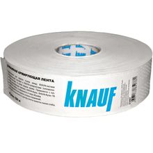 КНАУФ лента бумажная для швов ГКЛ (50м)   KNAUF лента углоформирующая бумажная для швов гипсокартона 52мм (50м)