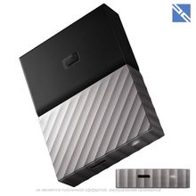 Жесткий диск внешний Western Digital 4TB My Passport Ultra USB 3.0 (Черный Серый)  WDBFKT0040BGY