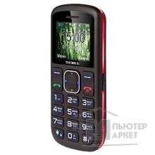 Texet TM-B220 мобильный телефон цвет черный-красный