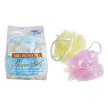 Clean & Beauty Flower Rose Shower Ball  Мочалка для душа, синий цвет, 1 шт.