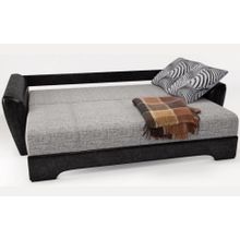 Смарт Диван прямой Амстердам Ганни Блэк еврокнижка