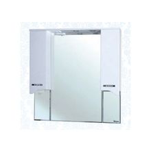Дрея-105 зеркало шкаф, 101 см, белое, левое, правое, Bellezza