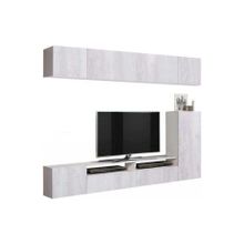 Олмеко Стенка Прага-5 белый бетон