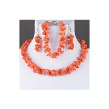 Бусики-Колечки Комплект Коралл "Панночка" арт. КМП176