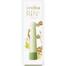 Tenga Салатовый вибратор с шаровидной мягкой головкой IROHA Rin+ Hisui - 16 см. (салатовый)