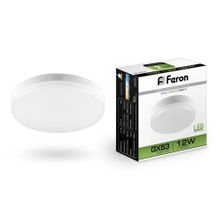 Feron Лампа светодиодная Feron GX53 12W 4000K Таблетка Матовая LB-453 25835 ID - 235093