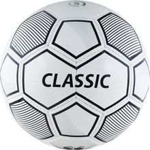 Мяч футбольный Classic размер 5 любительский, синтетическая кожа Бело-черный
