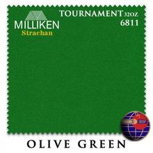 Сукно Milliken Strachan Snooker 6811 Tournament 32oz 193см Olive Green