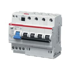 Дифференциальный автоматический выключатель DS204 4 полюса, 10А, Тип AC, х-ка C, 30мА | код. 2CSR254001R1104 | ABB
