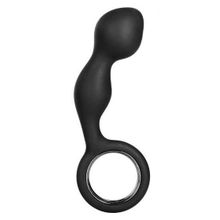 Черный анальный стимулятор Silicone Booty Exciter - 10,75 см.