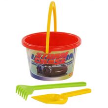 Набор Disney Pixar «Тачки» №9: ведро среднее с наклейкой, лопатка, грабельки