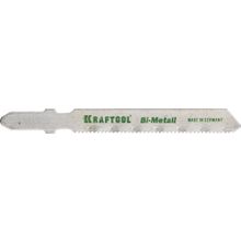 Полотна KRAFTOOL, T118AF, для эл лобзика, Bi-Metall, по металлу (1,5-2мм), EU-хвост., шаг 1,2мм, 55мм, 2шт