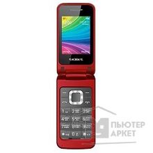 Texet TM-204 мобильный телефон цвет красный