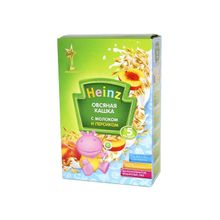 Каша Хайнц (Heinz) Овсяная с молоком и персиком 250г с 5 мес.