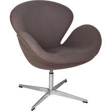 Кресло Swan (Arne Jacobsen) A062 серый кашемир