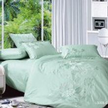 Постельное белье Сатин с вышивкой Евро Kingsilk LS-9-3-M