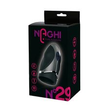 Черный вибромастурбатор NO.29 RECHARGEABLE PENIS HEAD VIBE (225775)