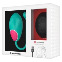 DreamLove Зеленое виброяйцо с черным пультом-часами Wearwatch Egg Wireless Watchme (зеленый)