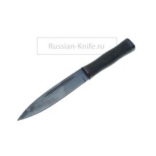 Нож Горец-3 (сталь 65Г) черный, резина. А.С.Титов