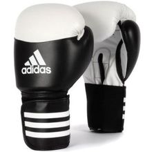 Боксерские перчатки ADIDAS Performer, черный белый, кожа pu. 10