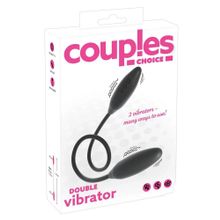 Черный двойной вибростимулятор Double Vibrator