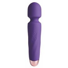 So divine Фиолетовый вибромассажер Smooth Operator Rechargeable Wand - 19,5 см. (фиолетовый)