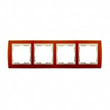 Рамка 4 поста 82, терракота |  код. 82742-35 |  Simon