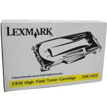 Тонер-картридж LEXMARK C510 (жёлтый, 6600 стр, RC) повышенной ёмкости, 20K1402