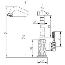 Смеситель Zorg A 107K-BR бронза