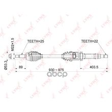 Привод В Сборе | Перед Прав| LYNXauto арт. CD1048