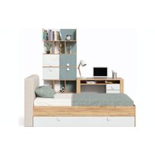 Алмаз. Любимый дом Модекс-2 Детская спальня №19 (Дуб золотой Белый Голубой)