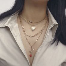 Многослойное колье "Роза" (арт. 81148-4)