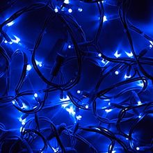 Neon-Night 315-143 Уличная светодиодная гирлянда Дюраплей LED 20 м, синий, пост свечение, провод Каучук белый