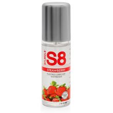 Stimul8 Смазка на водной основе S8 Flavored Lube со вкусом клубники - 125 мл.