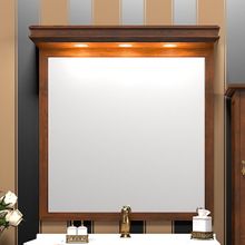 Opadiris Зеркало для ванной Борджи 95 светлый орех, с козырьком