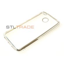 Redmi 4X Xiaomi силиконовый чехол с каймой серебро