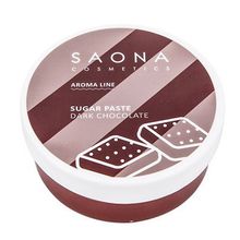 Паста для SPA шугаринга Темный шоколад средняя плотность Saona Cosmetics Aroma Line Dark Chocolate 200г