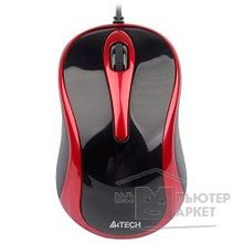 A-4Tech A4Tech N-360-2 черный+красн. USB, 2+1 кл.-кн.,провод.мышь 631921