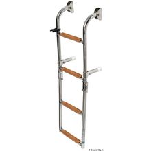 Osculati Ladder 4 steps AISI316 + Iroko, 49.566.04