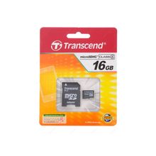 Карта памяти MicroSDHC 16 Gb Transcend class 10