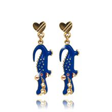 Серьги-гвоздики "Крокодил", Trendy Candy (арт. 70772-3)